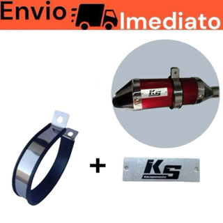 kit cinta e plaquinha escapamento Ks em Oferta na Shopee