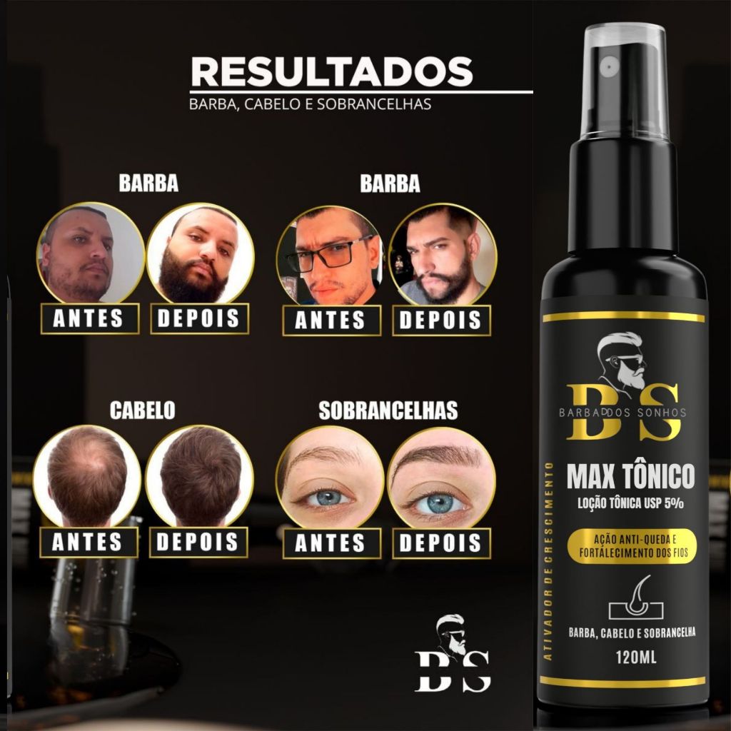 Tônico Máximo Acelerado para Crescimento Capilar, Sobrancelha