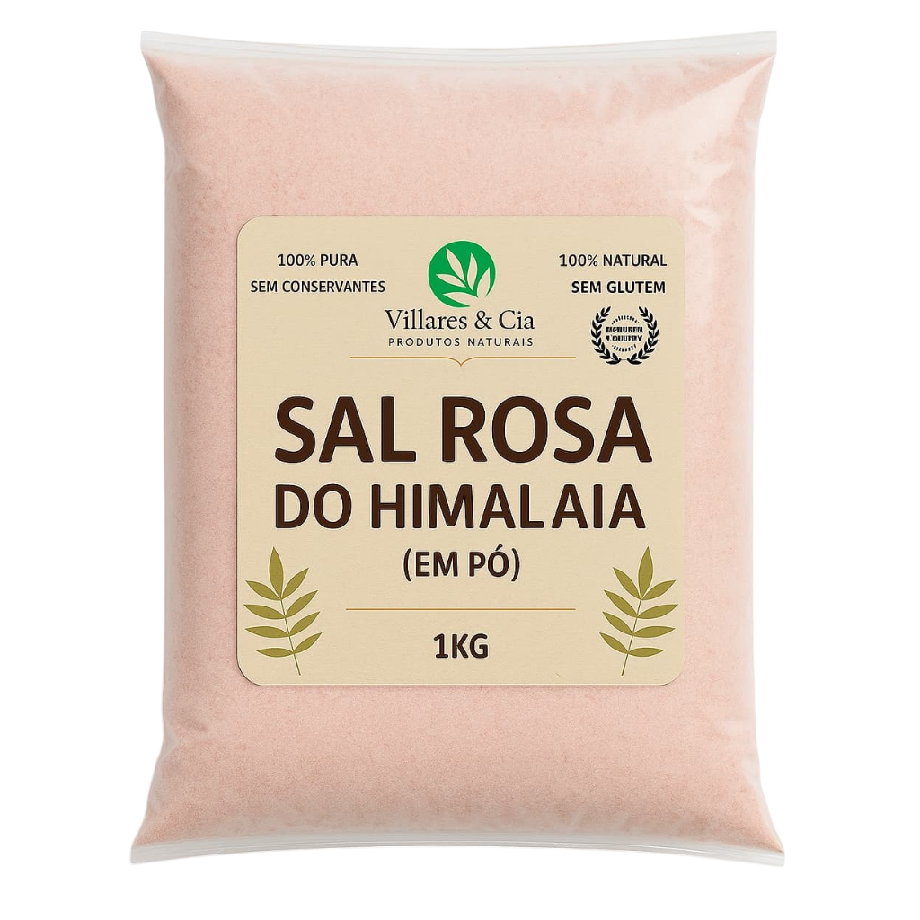 Sal Rosa do Himalaia em pó - Produto importado, Sal Rosa do Imalaia 100% natural 100G-250G-500G-1KG