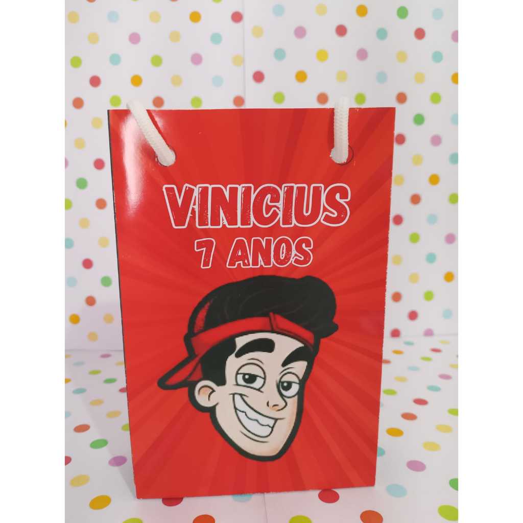 PEGUE E MONTE - SACOLINHA SURPRESA PERSONALIZADA PARA LEMBRANCINHA DE ANIVERSÁRIO TEMA ENALDINHO TODOS OS TEMAS