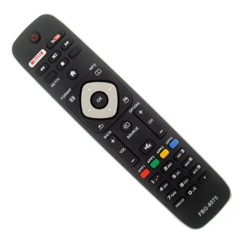 Controle Remoto Compatível Smart Tv Philips Led Fbg 8075