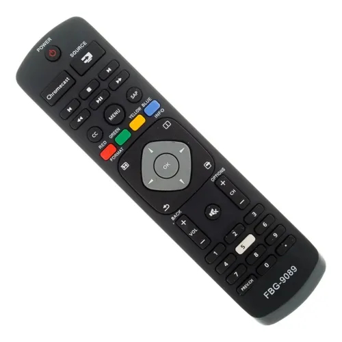 Controle Remoto Compatível Smart Tv Philips Led Fbg 9089