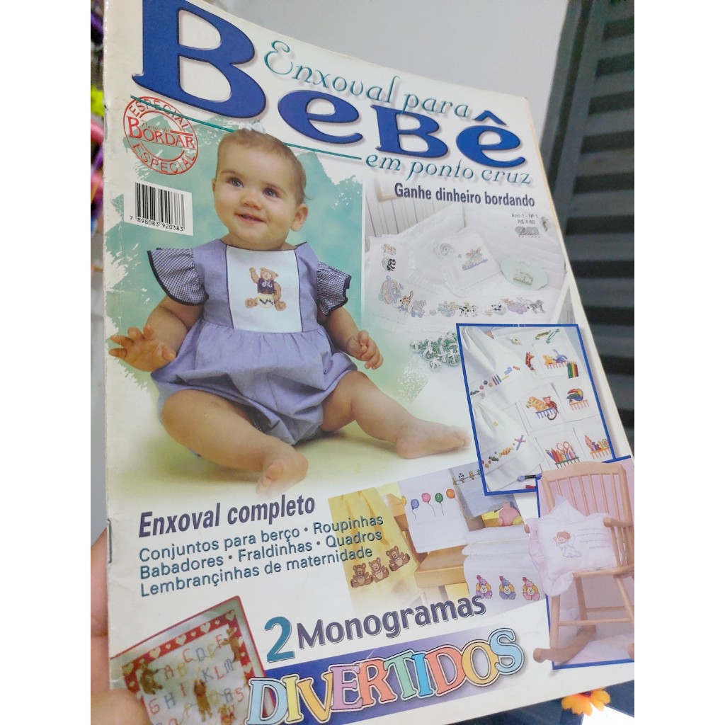 Revista Ponto Cruz Enxoval para bebê