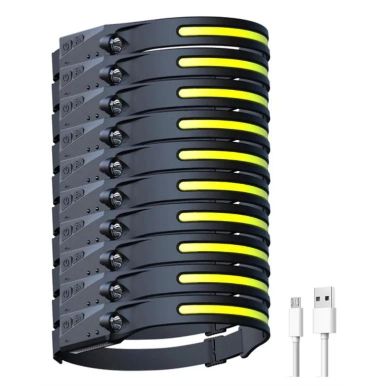 kits  Lanterna de Cabeça Recarregável Led  Torch Light Lamp Com Usb Corpo Motion Camping ka-1512