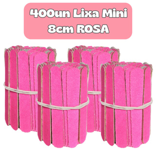 400Un Lixa Mini ROSA 8cm Descartável para Manicure Pedicure Estética Salão de Beleza Spá em Oferta na Shopee