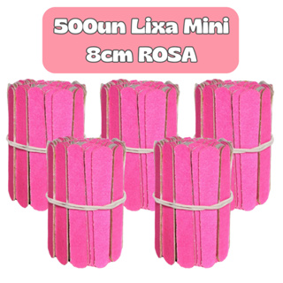 500Un Lixa de Unha Mini ROSA 8cm Descartavel para Manicure Pedicure Estética Salão de Beleza Spá em Oferta na Shopee