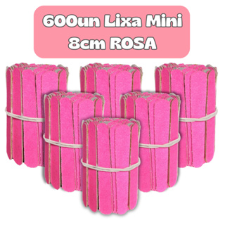 600Un Lixa de Mini Lixa ROSA 8cm Descartavel para Manicure Pedicure Estética Salão de Beleza Spá em Oferta na Shopee