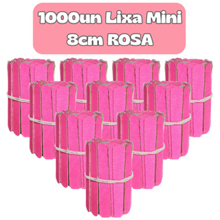 MIL 1000Un Lixa Mini ROSA 8cm Descartável para Manicure Pedicure Estética Salão de Beleza Spá em Oferta na Shopee
