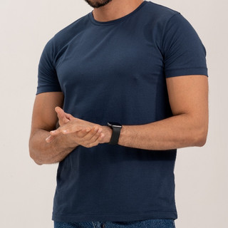 Camiseta Masculina Algodão Egípcio Original Lisa Básica Slim Premium Conforto e Qualidade