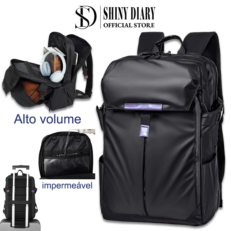 Mochila de Viagem Executiva Expansível 42L Reforçada para Notebook Masculina e Feminina