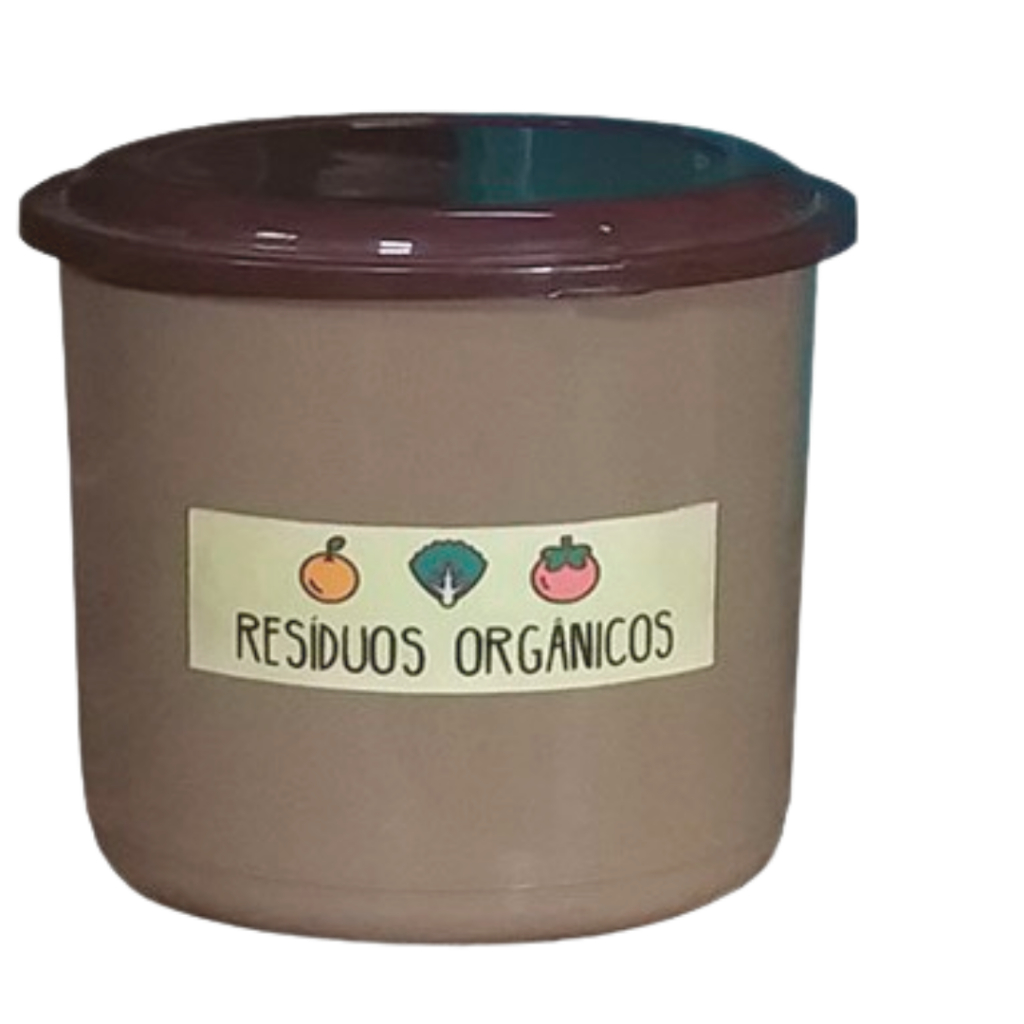 Lixeira de Pia Lixo Orgânico Para Composteira 2.5 Litros Tampa