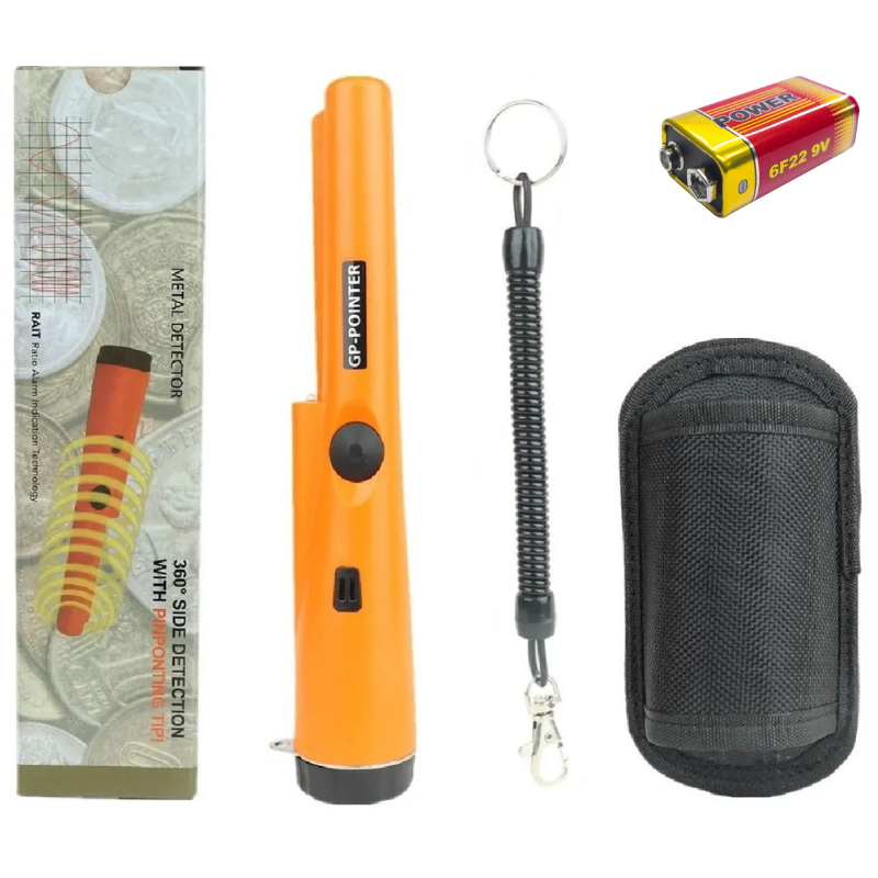 Detector De Metais Pinpointer Ouro Prata Cobre Com Cor Laranja
