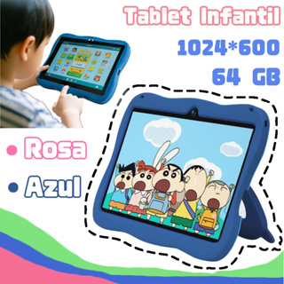 Tablet para Crianças de 7 Polegadas, Sistema Android 13.0, com Caneta para Touch e Capa de Silicone em Oferta na Shopee