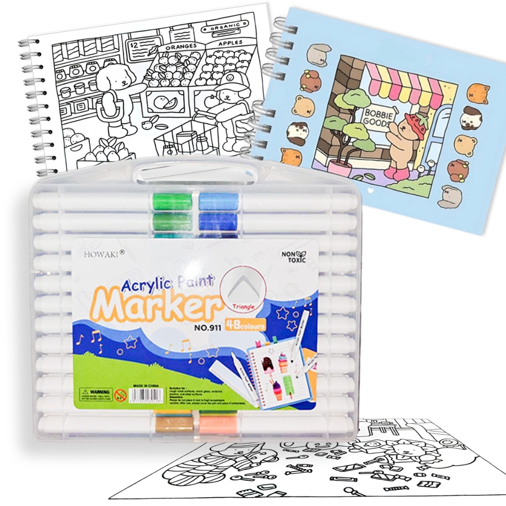 36/48/60/80Cores Caneta Marcadora canetinhas coloridas/marcador touch/caneta marker/Livro ...