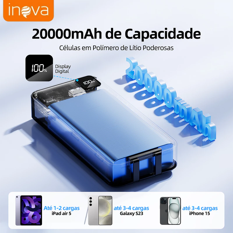 Power Bank Inova 20.000mAh — foto 4