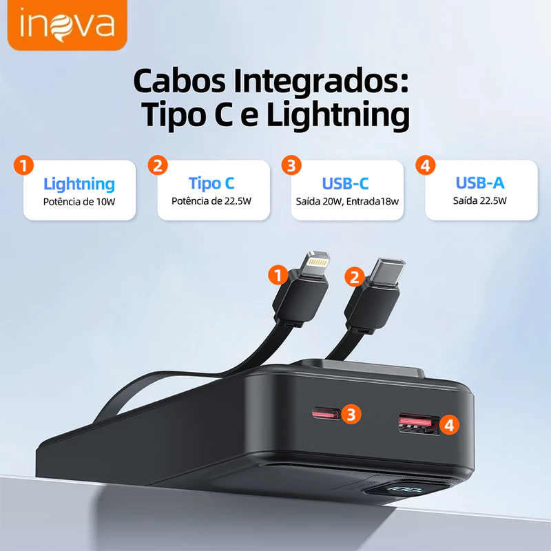 Power Bank Inova 20.000mAh — foto 5