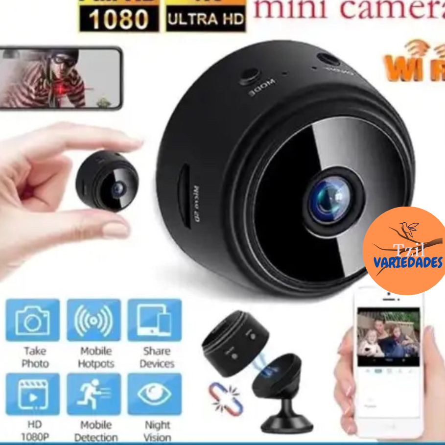 Novo A9 Mini Câmera Espiã A9 Com Visão Noturna Segurança Wi-fi Full Hd 1080P Sem Fio