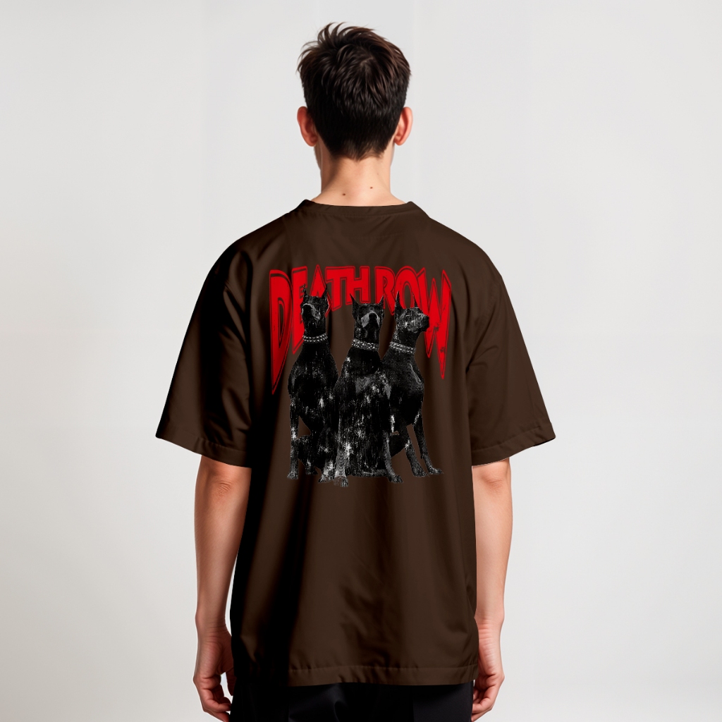 Camiseta Camisa Oversized Streetwear Cachorro Dobermann Deathrow Dog REF 2912 Home Custom