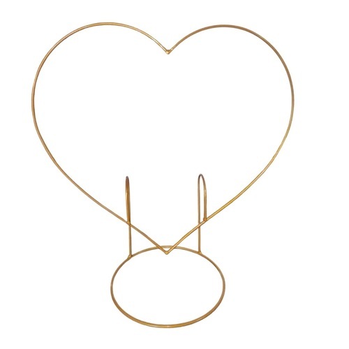 Mini Arco de Mesa Coração Em Ferro Dourado p/Decoração de Festas em Oferta na Shopee