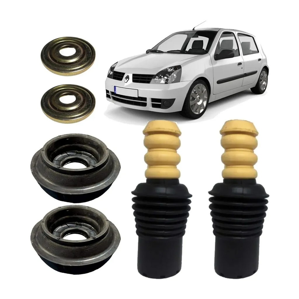 Kit Amortecedor Coxim Dianteiro Renault Clio 1998 1999 2000 2001 2002 2003 2004 2005