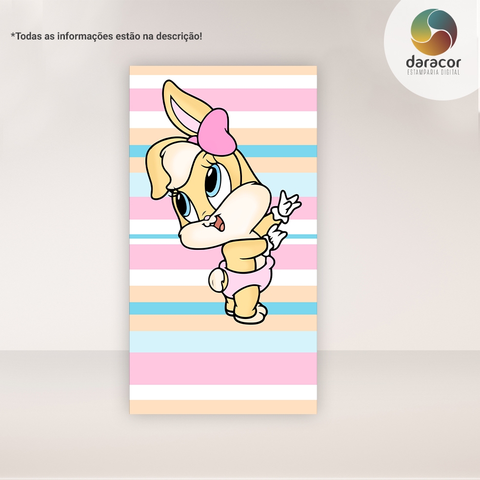 Painel Vertical Face Única Baby Looney Tunes Lola Listrado