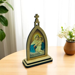 Capela Capelinha Mãe Rainha Madeira 18 Cm em Oferta na Shopee