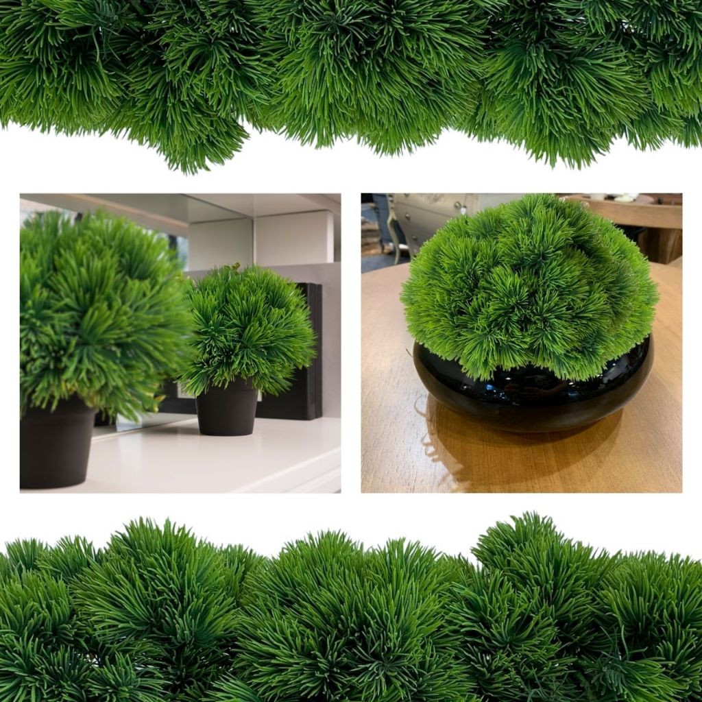 Planta Artificial Picks de Mini Grama Verde 25cm – Plantas Realistas Para Arranjos, Decorações e Lembrancinhas