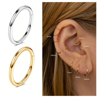 Piercing TITÂNIO - Joia 100% Legítima - Argola Clicker Lisa | Nariz | Conch | Daith | hélix | septo em Oferta na Shopee