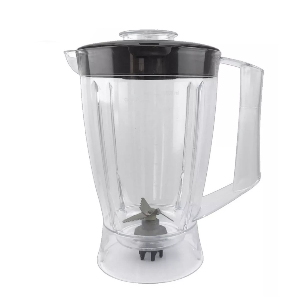 Copo Jarra Para Liquidificador Compativel Walita Philips Ri 7761 7630 Tampa Preta Copinho