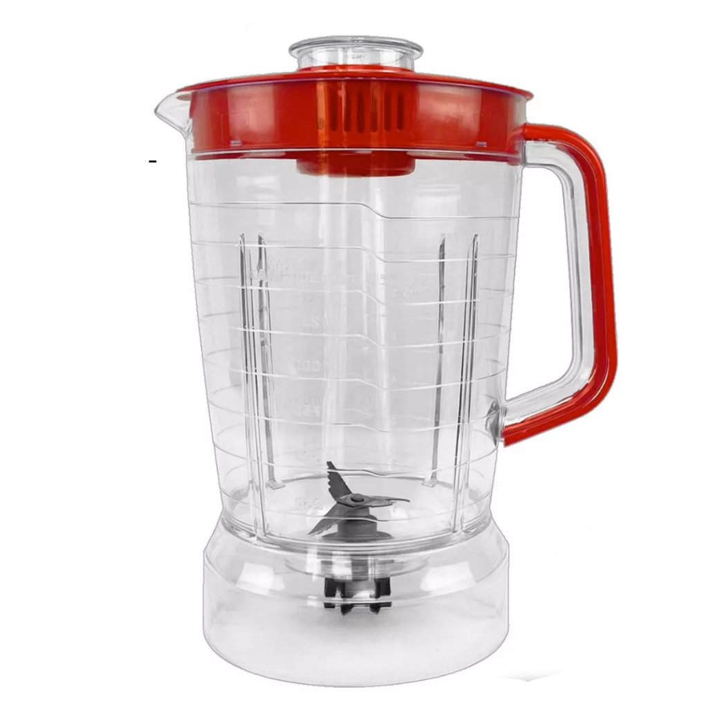 Copo Jarra Liquidificador Mondial Turbo Inox Vermelho Com Tampa L1000 L1100 L1200 1,5L