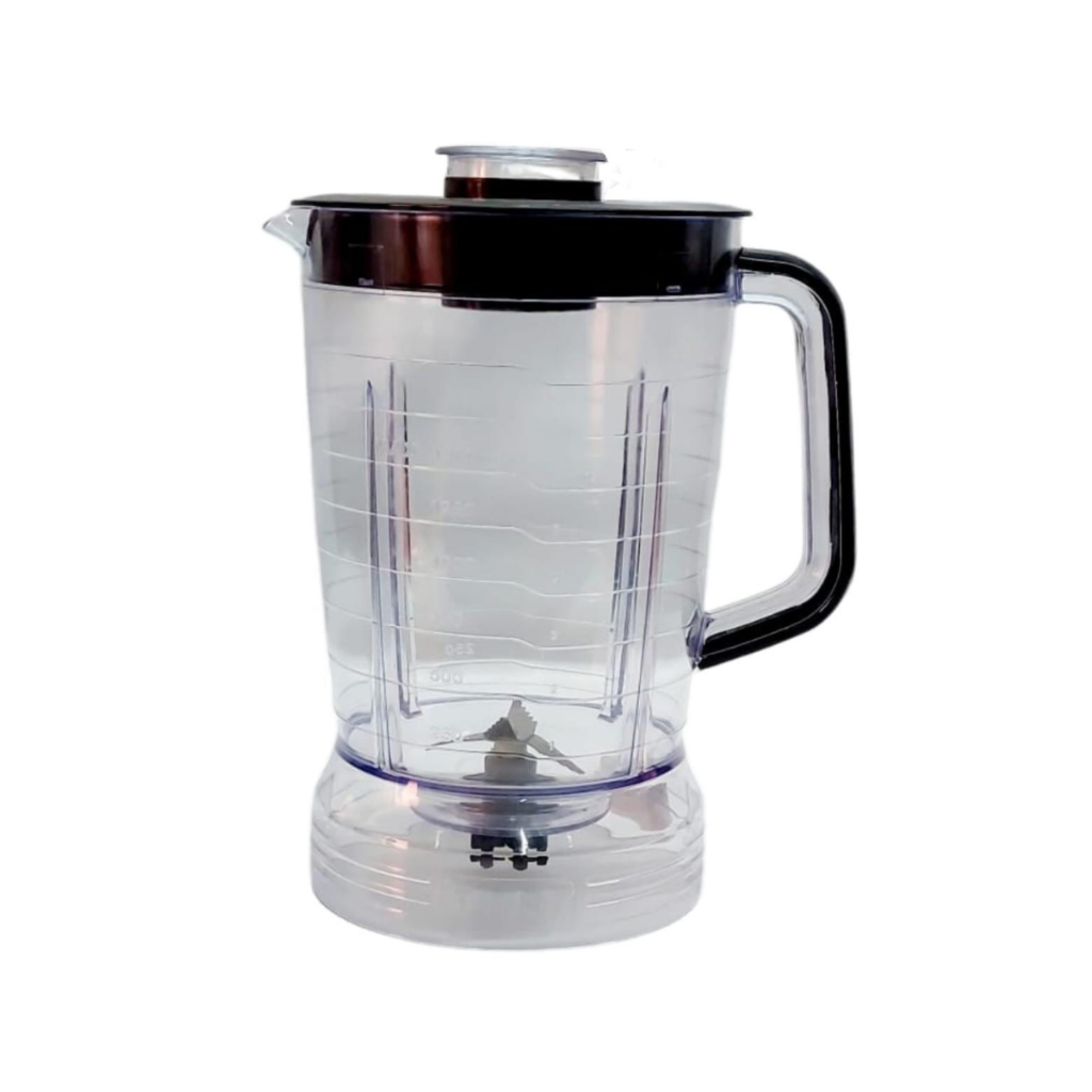 Copo Jarra Para Liquidificador Compatível Mondial Turbo Inox L1000 L1100 L1200 Com Tampa Preto