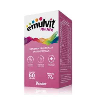 Polivitamínico Emulvit Mulher 60 comprimidos em Oferta na Shopee