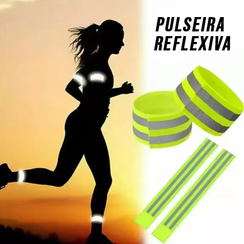 Fitas Reflexivas - Corrida Noturna, Ciclismo, Corrida, Fita de Segurança para Pulso, Braço, Perna