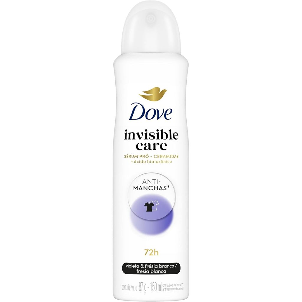 Desodorante Antitranspirante Dove Aerossol Invisible Dry Com 150ml em Oferta na Shopee