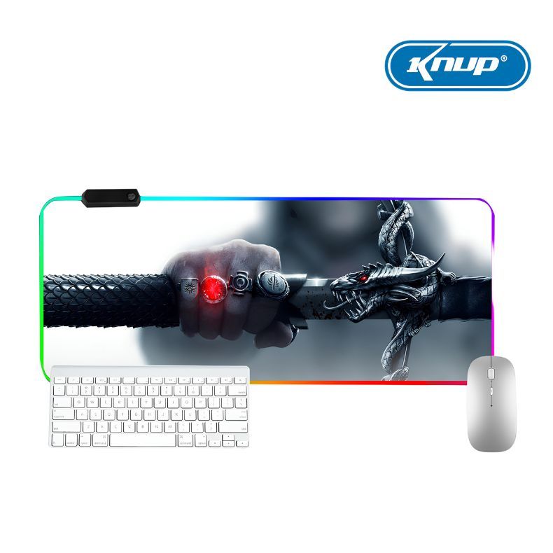 Mouse PAD Gamer Extra Grande Estampado LED na borda com HUB USB 2.0 4 Portas em Oferta na Shopee