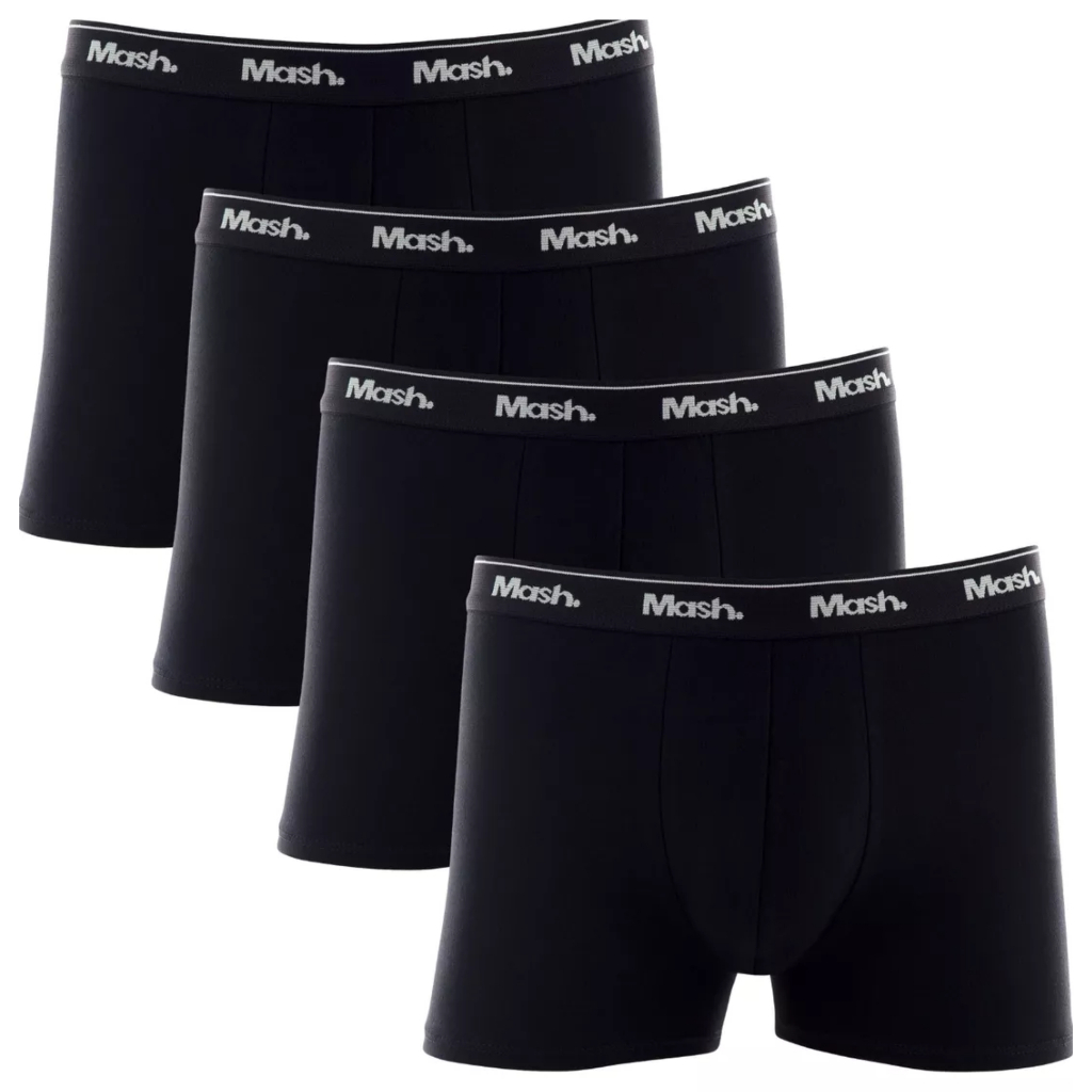 Kit 4 Cuecas Boxer Mash Algodão Cotton Original Box Cueca Box - Men Clothes