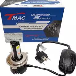 Lampada Farol Led Moto 3d Bi-xenon 6500k Titan Fan 125 150 160 Xre Bros Fazer Lander