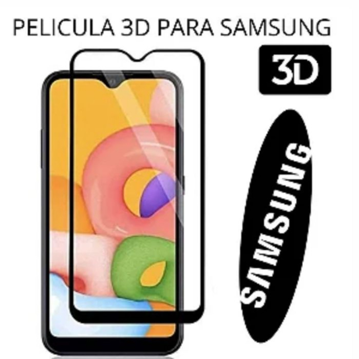 KIT Pelicula De Vidro 3D Temperado Para Celular Samsung Galaxy