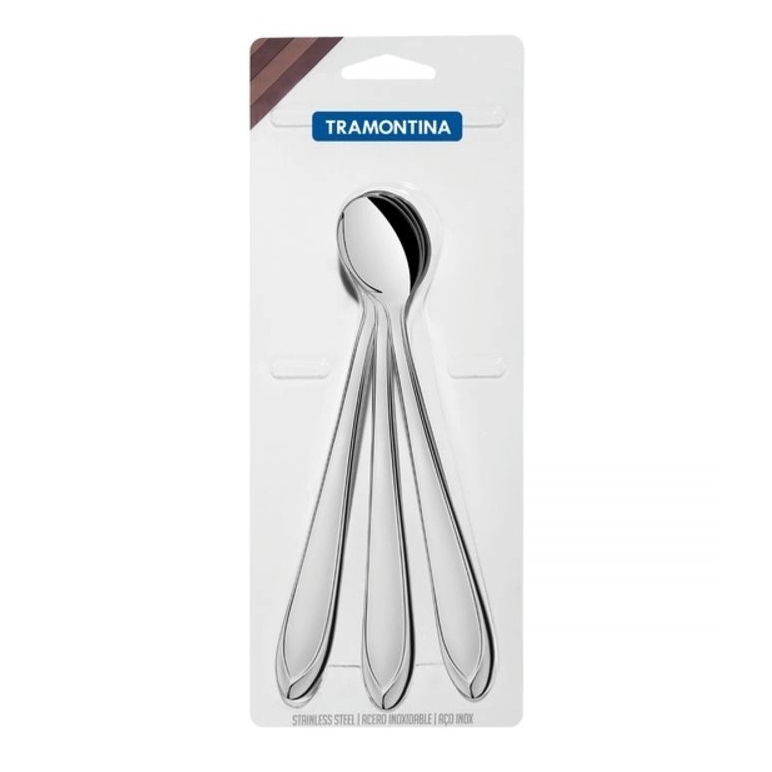 Conjunto Colheres Refresco 3 Peças Inox Laguna Tramontina em Oferta na Shopee