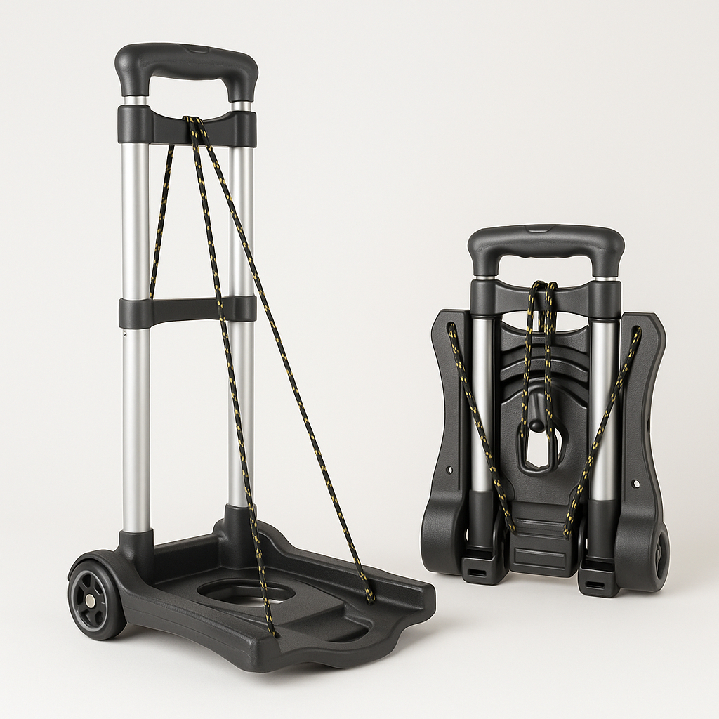 Carrinho De Mão Multiuso Dobrável Compacto Suporta Até 40kg