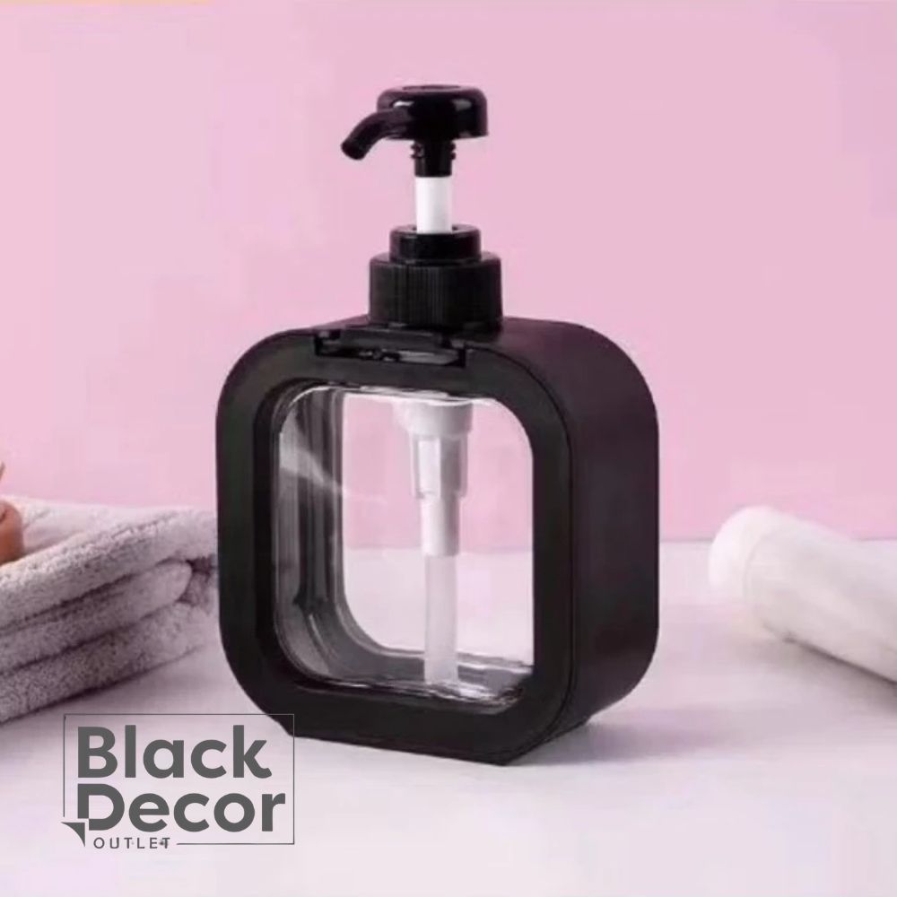 Kit 1 ou 2 Peças Dispensador Sabonete  com Trava 330ml Multiuso nas Cores Branco ou Preto em Oferta na Shopee
