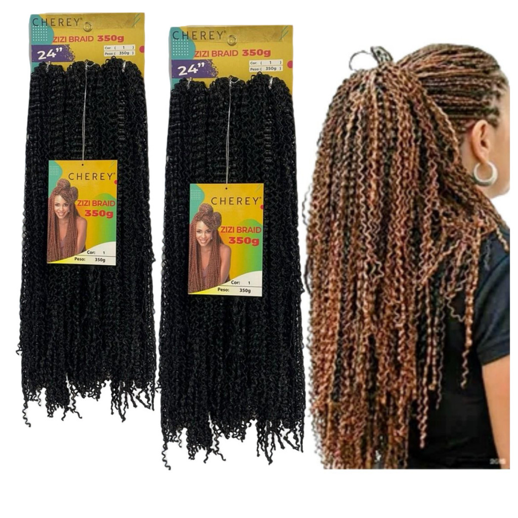 Cabelo Miojo Miojinho Kanekalon Trançado 2 Pacotes 700gramas