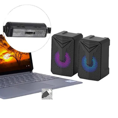 Caixa de Som USB 30W KA-160 Kapbom | Mini Alto-Falante Potente p/ PC, Notebook e TV – Compacta e Eficiente