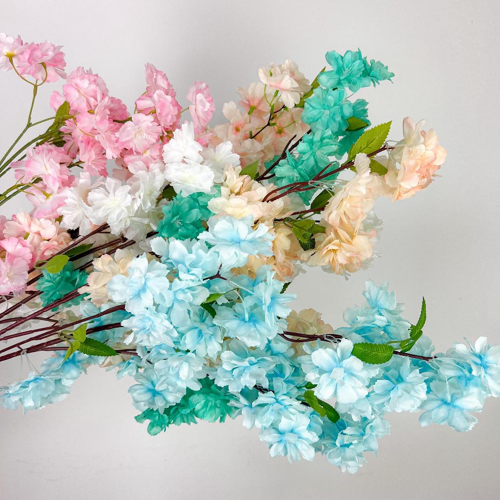 Haste de Cerejeira Artificial Alta Galho de Pessegueiro Flores Artificiais 95cm Decoração - BH802169 em Oferta na Shopee