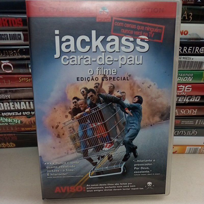 JACKASS CARA-DE-PAU O FILME EDIÇÃO ESPECIAL DVD JOHNNY KNOXVILLE BAM MARGERA STEVE-O