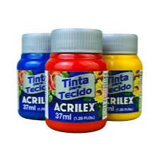 Tinta tecido 37ml Acrilex Unidade
