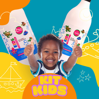Kit Shampoo e Condicionador 1 Litro - Kids Byoung