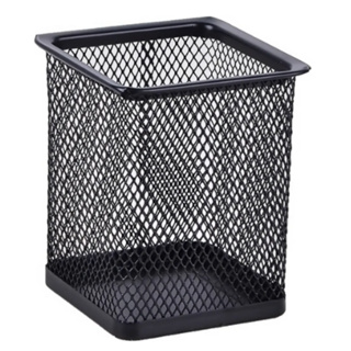 Porta Caneta E Lápis Aramado Escritório Quadrado Clips em Oferta na Shopee