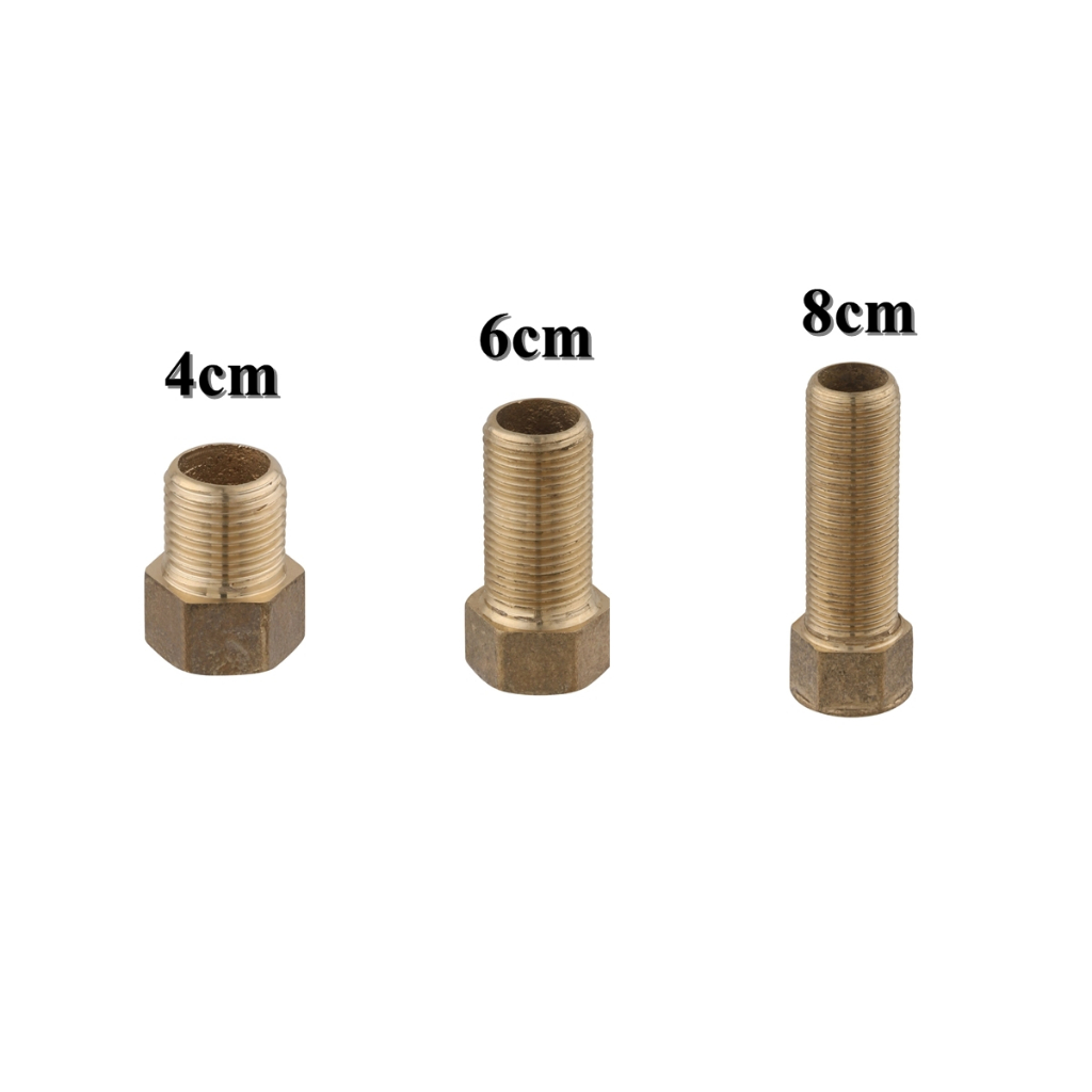 Alongador Prolongador Extensor De Torneira Em Metal 1/2"  4cm 6cm 8cm em Oferta na Shopee
