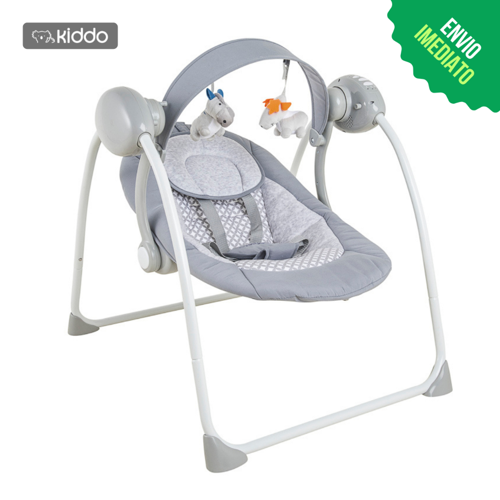 Cadeira de Descanso e Balanço Bebê Música Musical Descanso Relaxante Elétrica Automática Até 9kg Mimo Kiddo